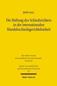 Produktbild: Die Haftung des Schiedsrichters in der internationalen Handelsschiedsgerichtsbarkeit