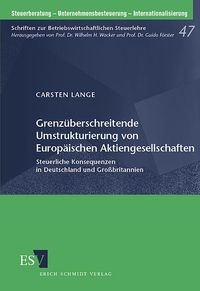 Produktbild: Grenz&uuml;berschreitende Umstrukturierung von Europ&auml;ischen Aktiengesellschaften