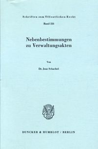 Produktbild: Nebenbestimmungen zu Verwaltungsakten.