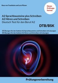 Produktbild: A2 Sprachbausteine Plus Schreiben Sowie A2 H&ouml;ren und Schreiben Deutsch-Test f&uuml;r den Beruf A2 Bsk