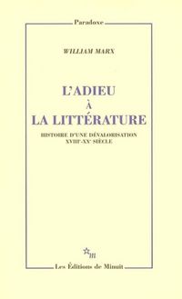 Produktbild: L'adieu &agrave; la litt&eacute;rature