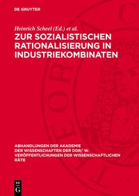 Produktbild: Zur sozialistischen Rationalisierung in Industriekombinaten