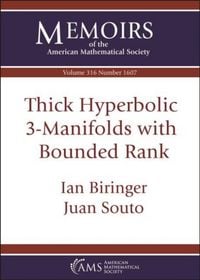 Produktbild: Biringer, I: Thick Hyperbolic $3$-Manifolds with Bounded Ran