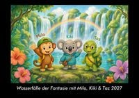 Produktbild: Wasserf&auml;lle der Fantasie mit Milo, Kiki & Taz 2027 Fotokalender DIN A3