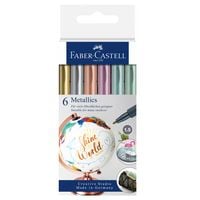 Produktbild Faber-Castell Metallic Marker 6er Blisterkarte