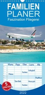 Produktbild: Faszination Fliegerei - Familienplaner hoch (Wandkalender 2022 , 21 cm x 45 cm, hoch)