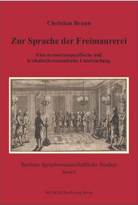 Produktbild: Zur Sprache der Freimaurerei