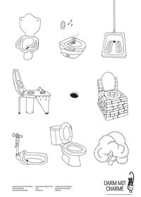 Bild vom Artikel Plakat, "Darm mit Charme", Toiletten aller Welt vom Autor Giulia Enders