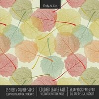 Produktbild: Colored Leaves Fall Scrapbook Paper Pad 8x8 Decorative Scrapbooking Kit for Cardmaking Gifts, DIY Crafts, Printmaking, Papercrafts, Seasonal Designer