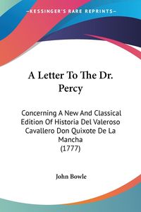 Produktbild: A Letter To The Dr. Percy