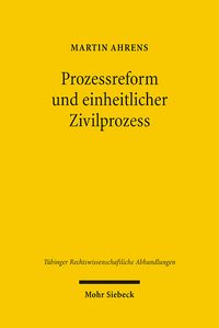 Produktbild: Prozessreform und einheitlicher Zivilprozess