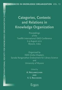 Produktbild: Categories, Contexts and Relations in Knowledge Organization