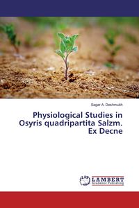 Produktbild: Physiological Studies in Osyris quadripartita Salzm. Ex Decne