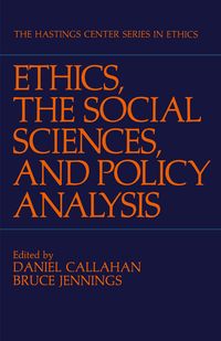 Produktbild: Ethics, The Social Sciences, and Policy Analysis
