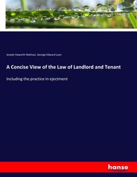 Produktbild: A Concise View of the Law of Landlord and Tenant