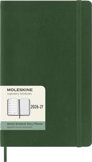 Produktbild: Moleskine 18 Monate Wochen Notizk. 26/27 A5 1W=1S Kt Myrte