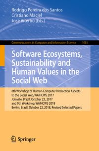 Produktbild: Software Ecosystems, Sustainability and Human Values in the Social Web