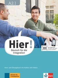 Produktbild: Hier! A2.1. Kurs- und &Uuml;bungsbuch mit Audios und Videos