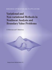 Produktbild: Variational and Non-variational Methods in Nonlinear Analysis and Boundary Value Problems