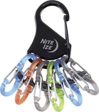 Produktbild: NITE Ize Schl&uuml;ssel-Karabiner KLKP-01-R3 Schwarz, T&uuml;rkis, Orange, Grau, Gr&uuml;n 1St.