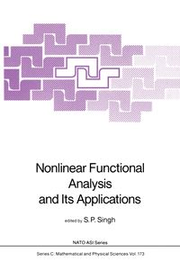 Produktbild: Nonlinear Functional Analysis and Its Applications