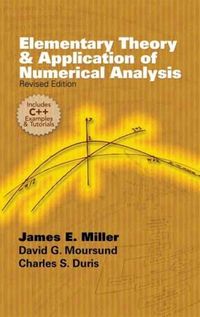 Produktbild: Elementary Theory and Application of Numerical Analysis