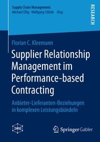 Produktbild: Supplier Relationship Management im Performance-based Contracting