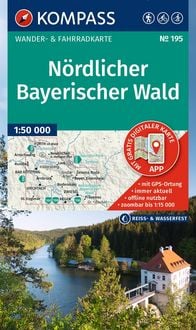 Produktbild: KOMPASS Wanderkarte 195 N&ouml;rdlicher Bayerischer Wald 1:50.000