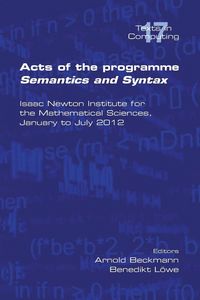 Produktbild: Acts of the Progamme Sematics and Syntax