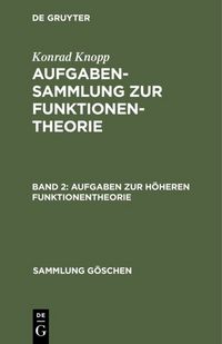 Produktbild: Aufgaben zur h&ouml;heren Funktionentheorie