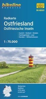Produktbild: Radkarte Ostfriesland Ostfriesische Inseln