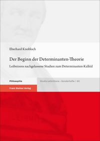 Produktbild: Der Beginn der Determinanten-Theorie