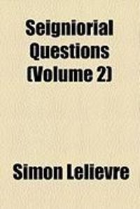 Produktbild: Seigniorial Questions (Volume 2)
