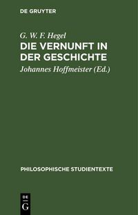 Produktbild: Die Vernunft in der Geschichte
