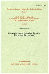 Produktbild: Novgorod in der russischen Literatur (bis zu den Dekabristen).
