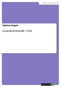 Produktbild: Genetik-Protokolle 1.Teil