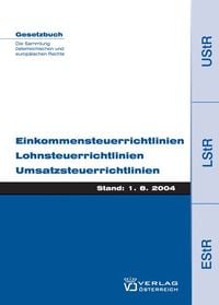 Produktbild: Einkommensteuerrichtlinien, Lohnsteuerrichtlinien, Umsatzsteuerrichtlinien