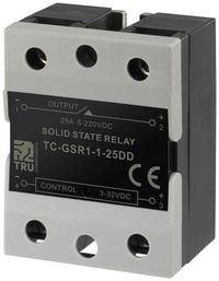 Produktbild: TRU COMPONENTS Halbleiterrelais TC-GSR-1-25DD 25 A Schaltspannung (max.): 220 V/DC Gleichstromschaltung 1 St.
