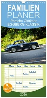 Produktbild: Familienplaner 2026 - Porsche Oldtimer - EGGBERG KLASSIK - Der Berg ruft mit 5 Spalten (Wandkalender, 21 x 45 cm) CALVENDO