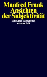 Produktbild: Ansichten der Subjektivit&auml;t