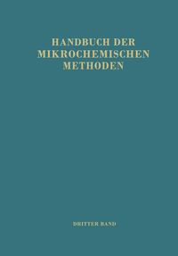 Produktbild: Handbuch der Mikrochemischen Methoden