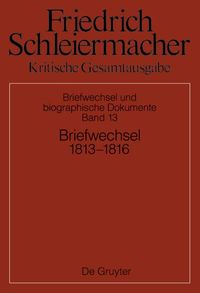 Produktbild: Briefwechsel 1813-1816