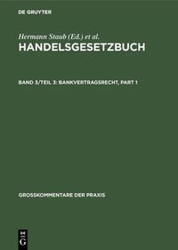 Produktbild: Handelsgesetzbuch / Bankvertragsrecht
