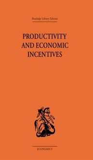 Produktbild: Productivity and Economic Incentives