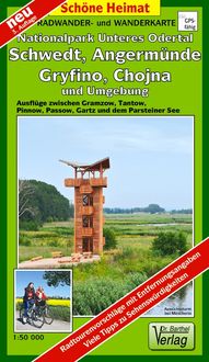 Produktbild: Radwander- und Wanderkarte Nationalpark Unteres Odertal. Schwedt, Angerm&uuml;nde, Gryfino, Chojna und Umgebung 1:50 000