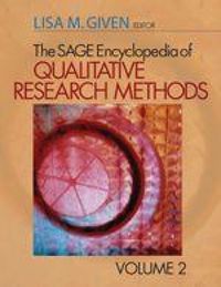 Produktbild: The SAGE Encyclopedia of Qualitative Research Methods
