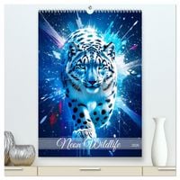 Produktbild: Neon Wildlife (hochwertiger Premium Wandkalender 2026 DIN A2 hoch), Kunstdruck in Hochglanz