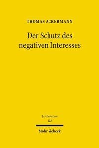 Produktbild: Der Schutz des negativen Interesses
