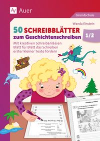 Produktbild: 50 Schreibbl&auml;tter zum Geschichtenschreiben 1/2