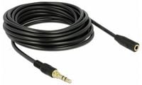Produktbild: Delock 85590 Audio Verl&auml;ngerungskabel [1x Klinkenstecker 3.5 mm - 1x Klinkenbuchse 3.5 mm] 5 m Schwarz
